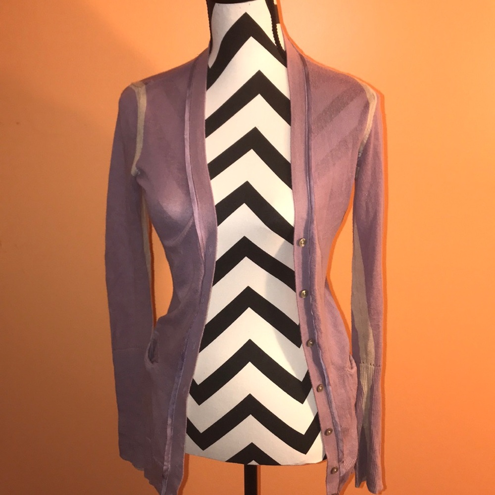 Simply Vera; Vera Wang Purple Cardigan